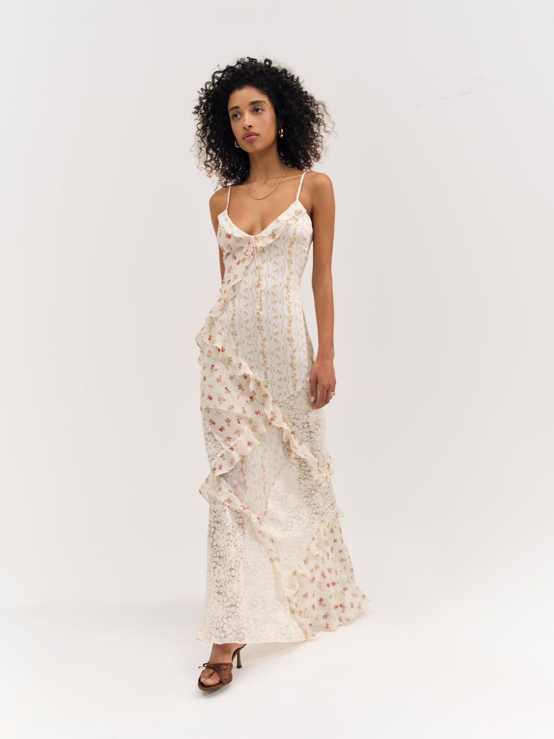 For Love and Lemons - Josalyn Maxi Dress - Cream