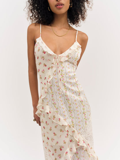 For Love and Lemons - Josalyn Maxi Dress - Cream