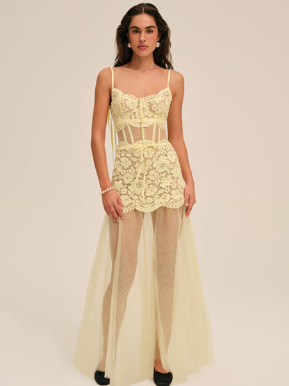 For Love and Lemons - Viola Gown - Yellow