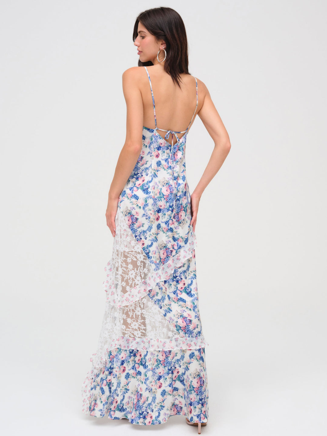 For Love and Lemons - Josalyn Maxi Dress - Blue