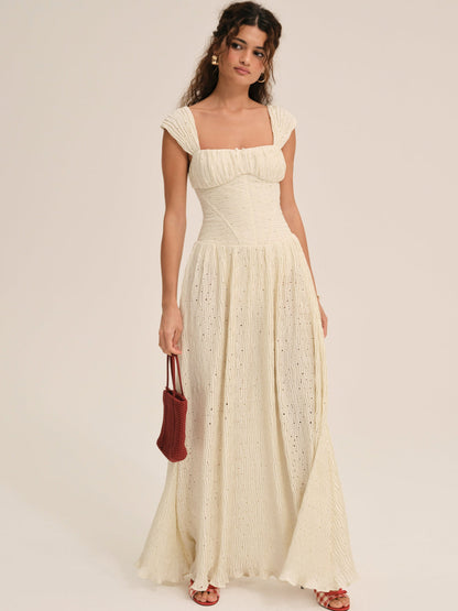 For Love and Lemons - Erika Bustier Maxi Dress - Natural