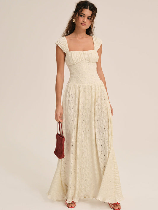 For Love and Lemons - Erika Bustier Maxi Dress - Natural