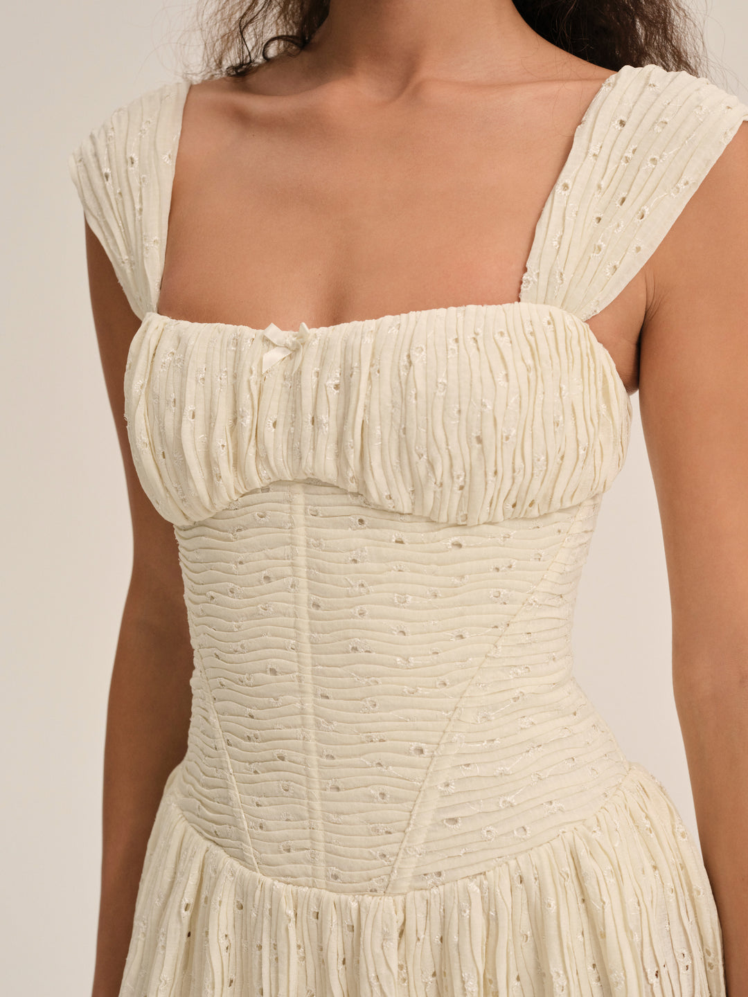 For Love and Lemons - Erika Bustier Maxi Dress - Natural