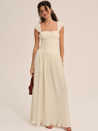 For Love and Lemons - Erika Bustier Maxi Dress - Natural