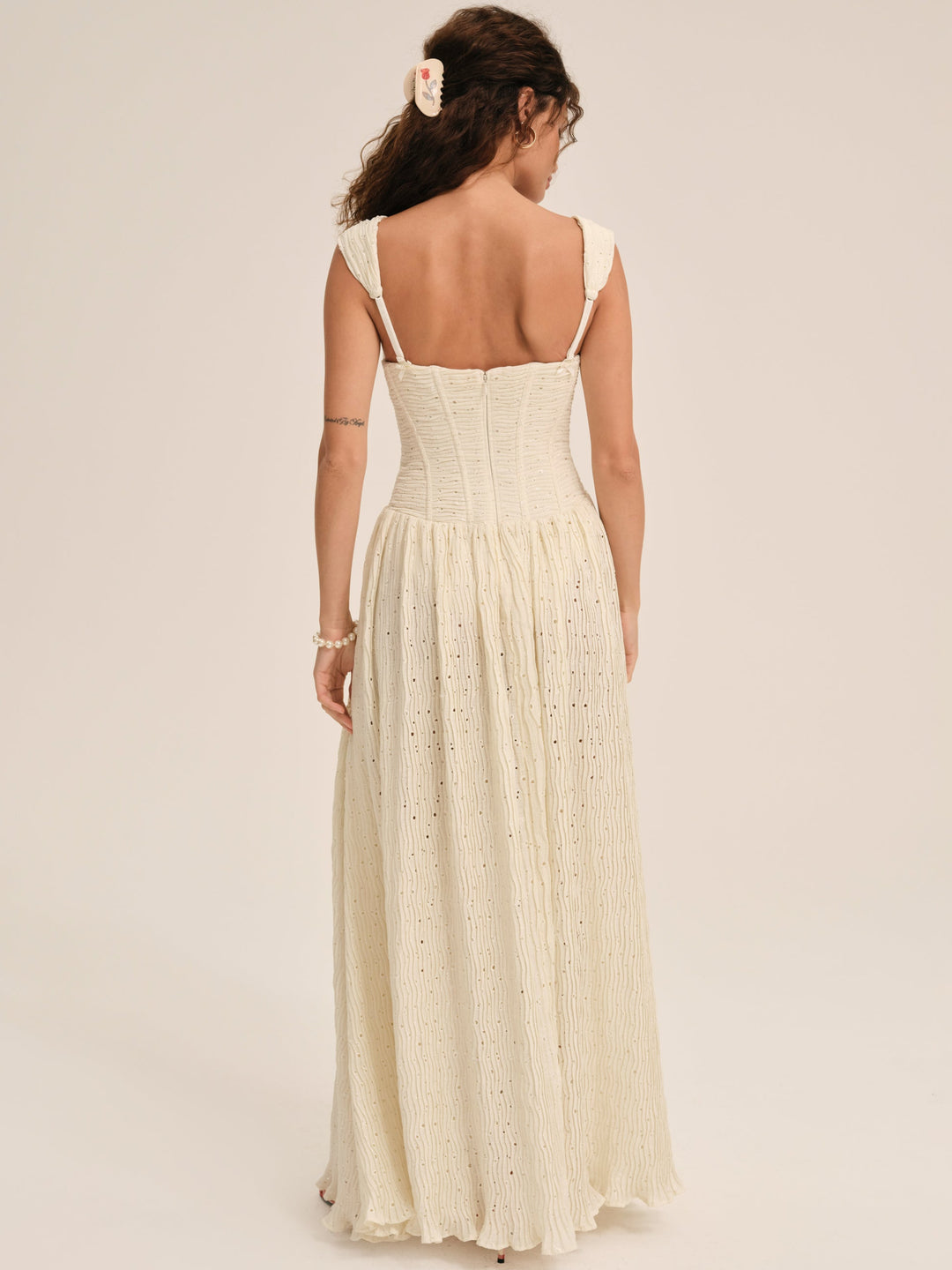 For Love and Lemons - Erika Bustier Maxi Dress - Natural