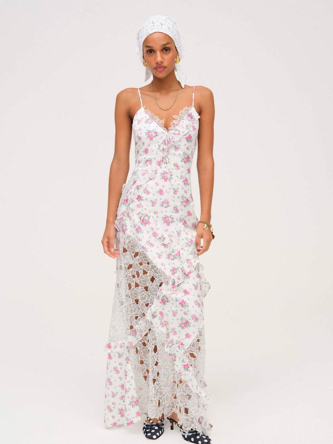 For Love and Lemons - Josalyn Maxi Dress - White