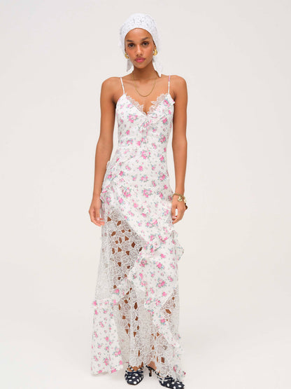 For Love and Lemons - Josalyn Maxi Dress - White