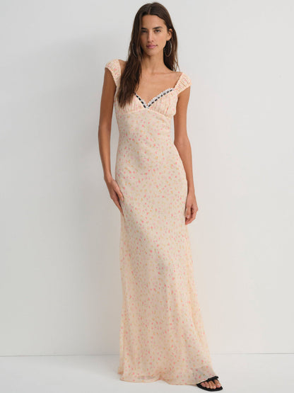 For Love and Lemons - Emmaline Maxi Dress - Peach
