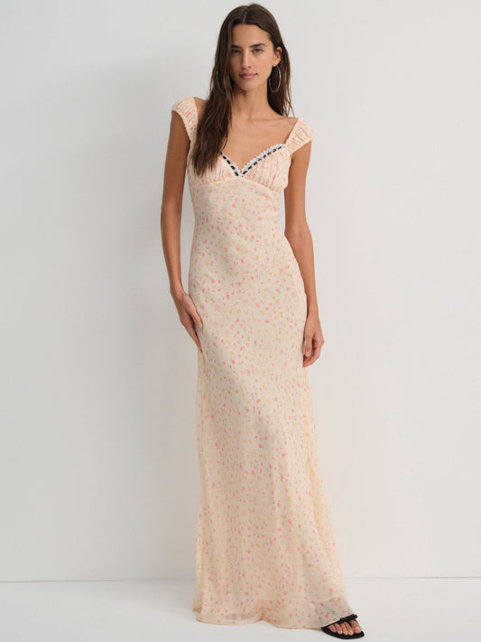 For Love and Lemons - Emmaline Maxi Dress - Peach
