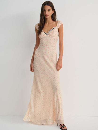 For Love and Lemons - Emmaline Maxi Dress - Peach