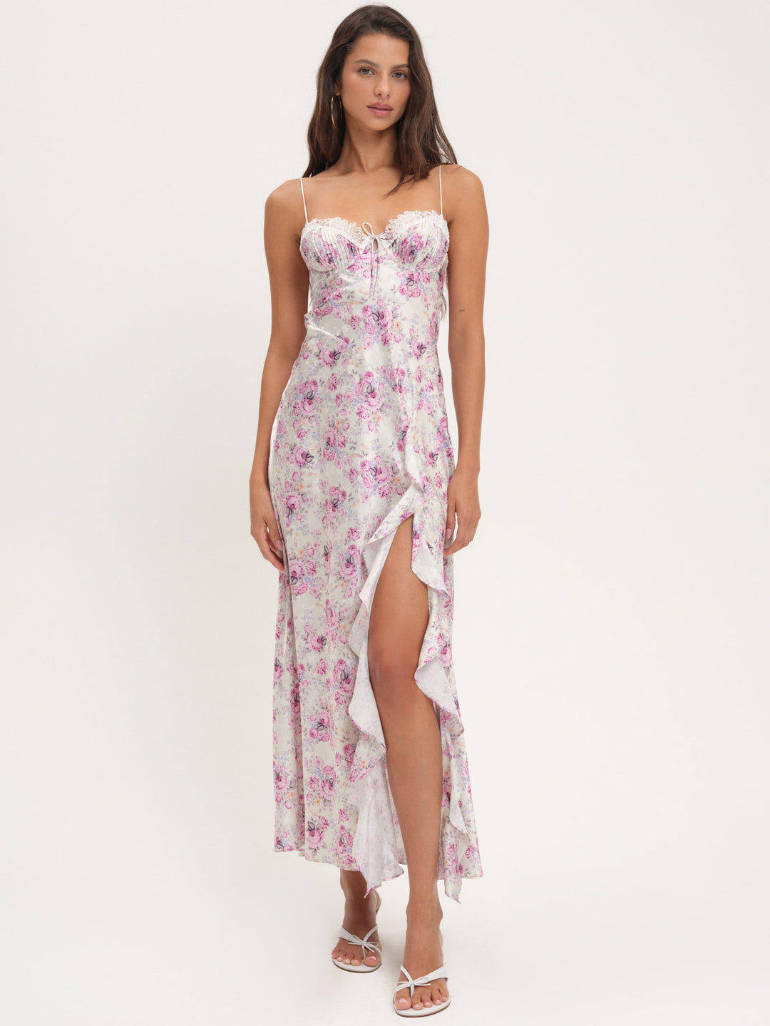 For Love and Lemons - Chantelle Maxi Dress - White