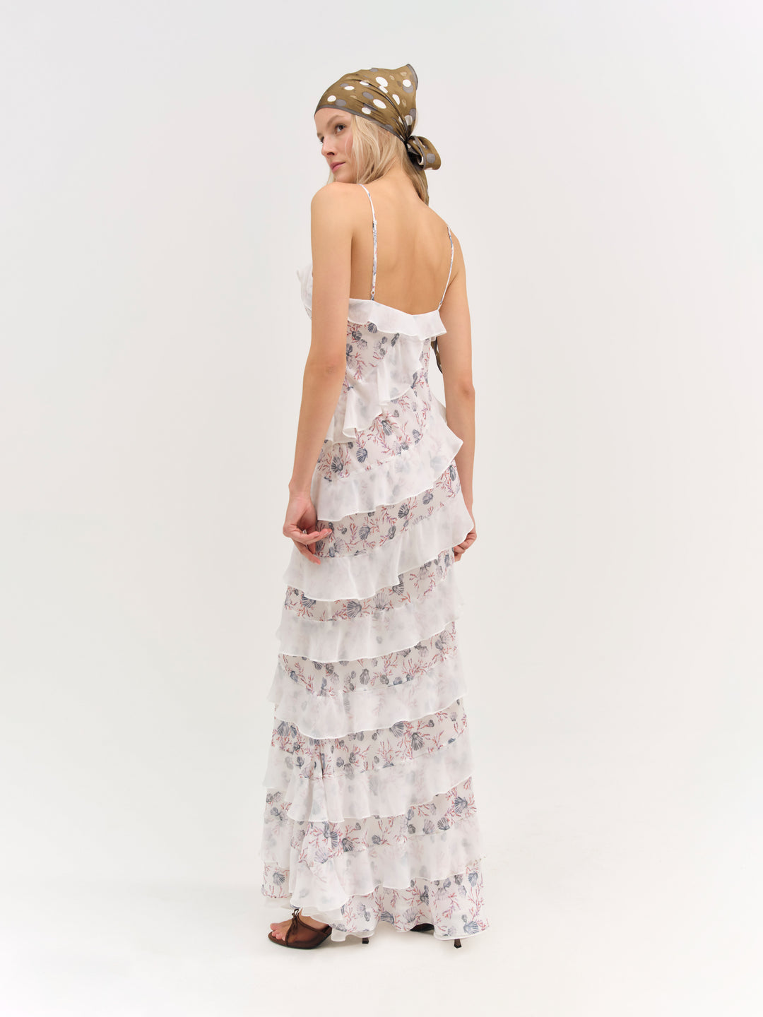 For Love and Lemons - Debby Ruffled Maxi Dress - White