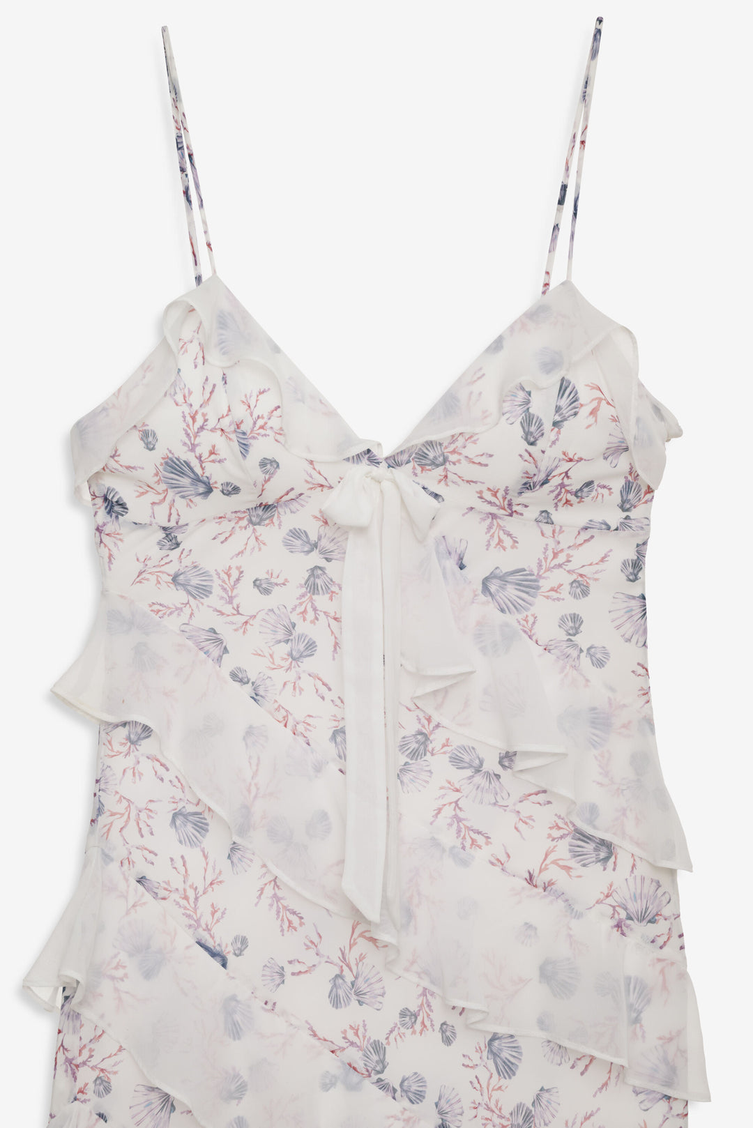 For Love and Lemons - Debby Ruffled Maxi Dress - White