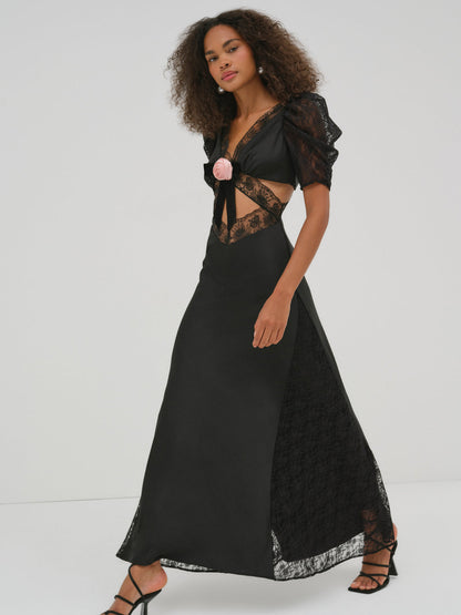 For Love and Lemons - Corinne Maxi Dress - Black
