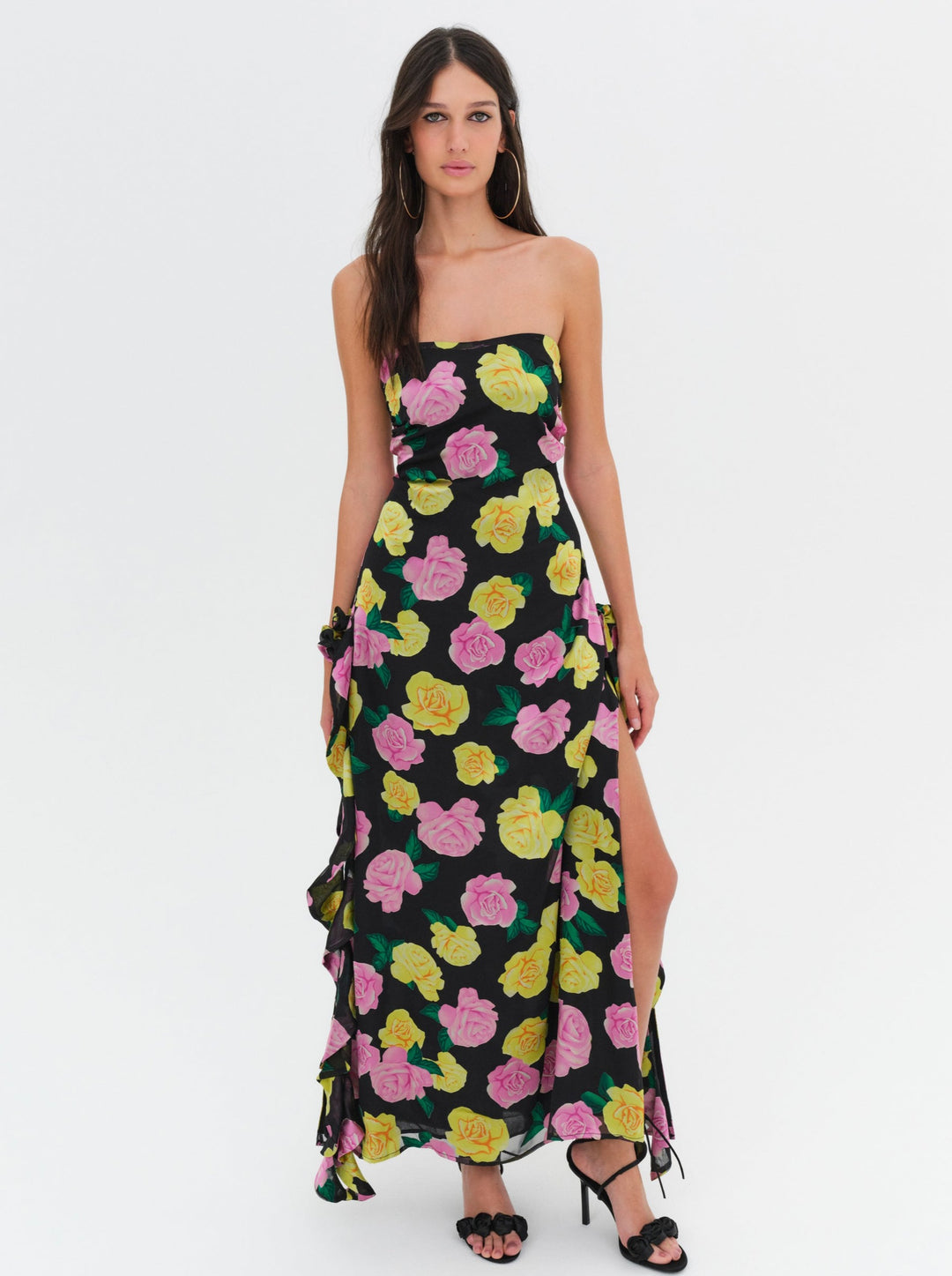 For Love and Lemons - Madison Strapless Maxi Dress - Black