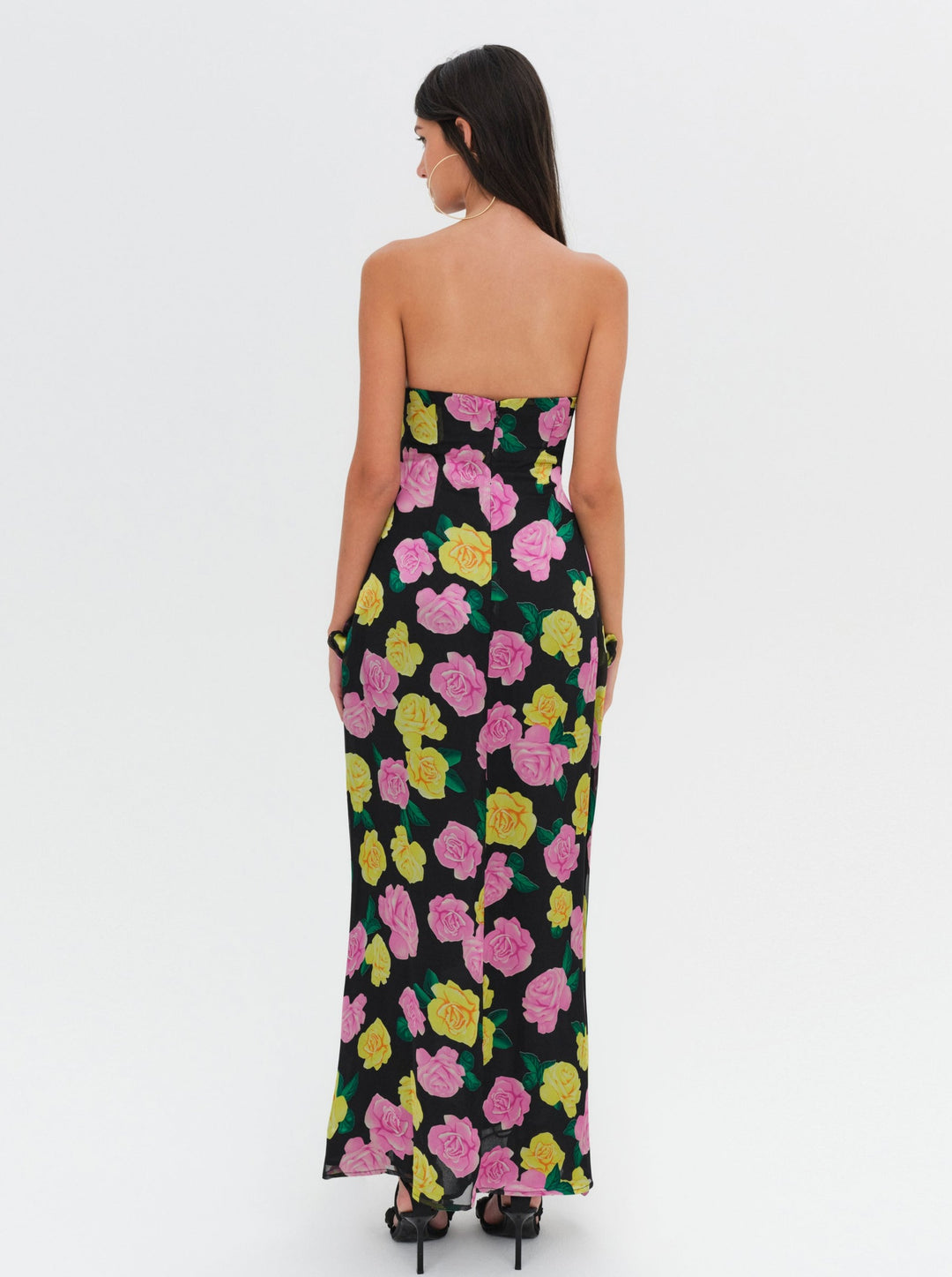 For Love and Lemons - Madison Strapless Maxi Dress - Black