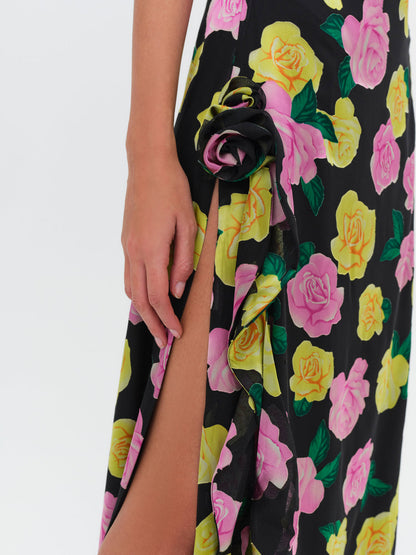 For Love and Lemons - Madison Strapless Maxi Dress - Black