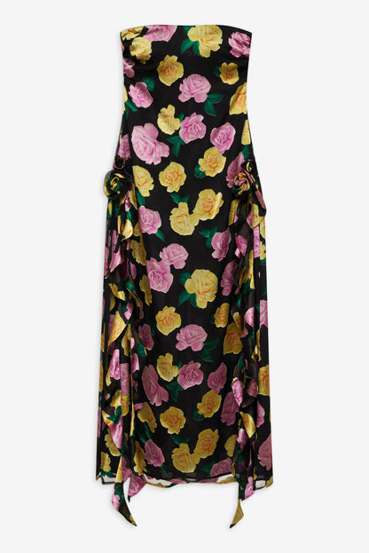 For Love and Lemons - Madison Strapless Maxi Dress - Black